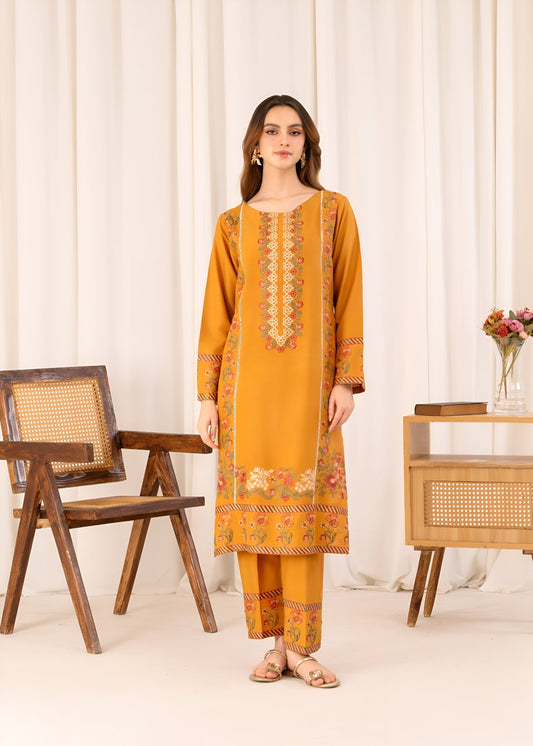 MUSTARD EMB 2PCS